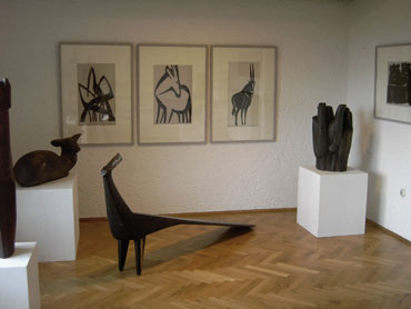 Skulpturengarten - im Haus