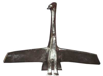 Sich sonnender Schwan, Skulptur